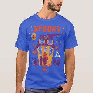 T-shirt Haunted House Trick Ou Treat Halloween Éffrayant G