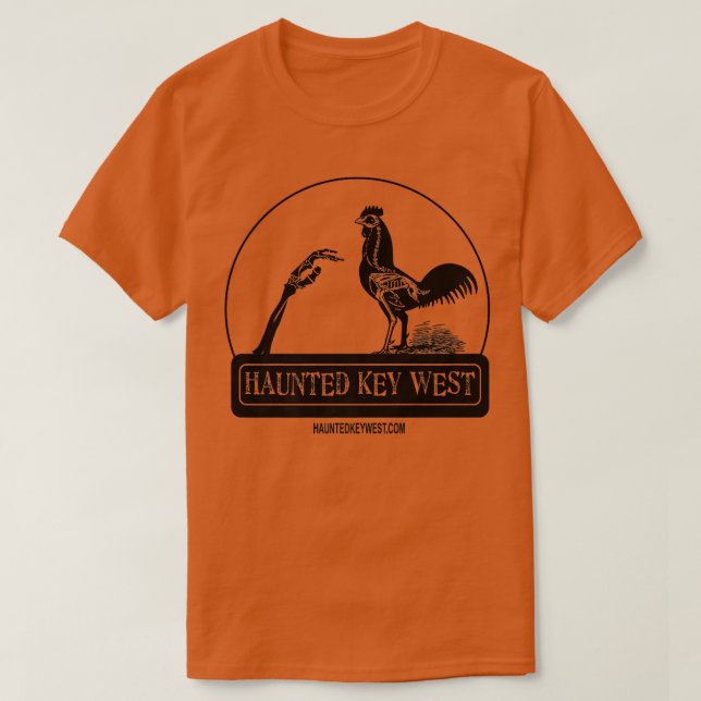 T-shirt Haunted Key West Zombie Rooster  (Design devant)