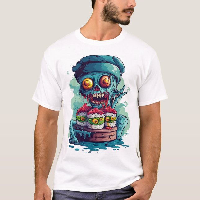 T-shirt Haunted Sushi Chef (Devant)