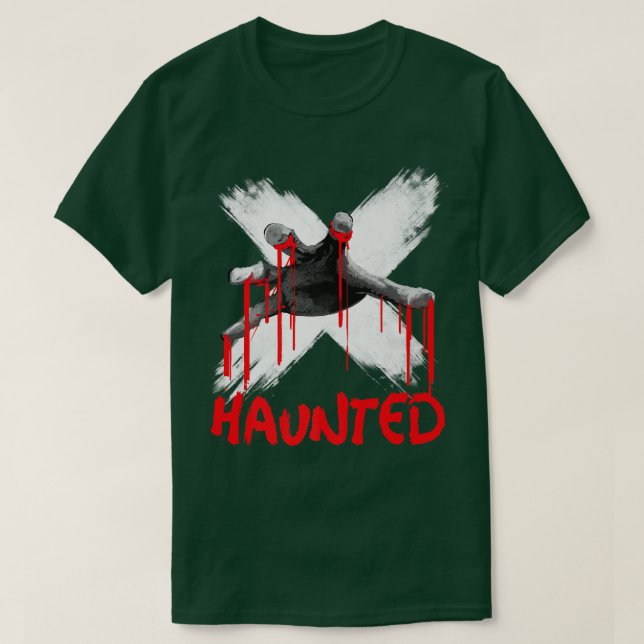 T-shirt Haunted Zombie Hand Horror Art Design  (Design devant)