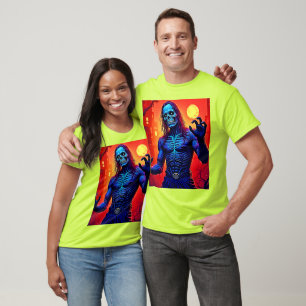 T-shirt Haunting Zombie Demon Dans Le Design De La Ville