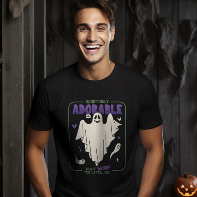T-shirt Hauntingly adorable Funny Halloween les paroles de (Hauntingly Adorable Funny Halloween Sayings T-Shirt)