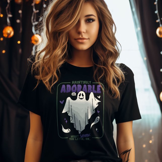 T-shirt Hauntingly adorable Funny Halloween les paroles de (Hauntingly Adorable Funny Halloween Sayings T-Shirt)