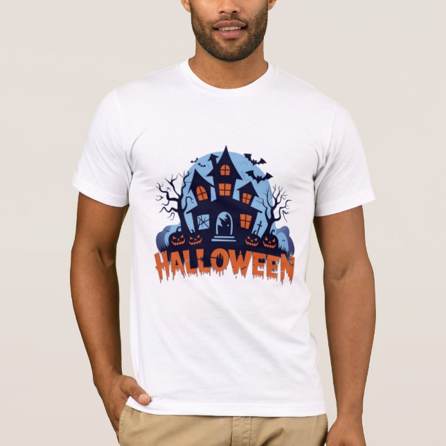 T-shirt Hauntingly Unique Halloween Design Collection" (Devant)