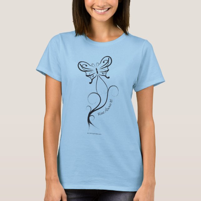 T-shirt Hausse au-dessus de elle ! Chemise (conception (Devant)