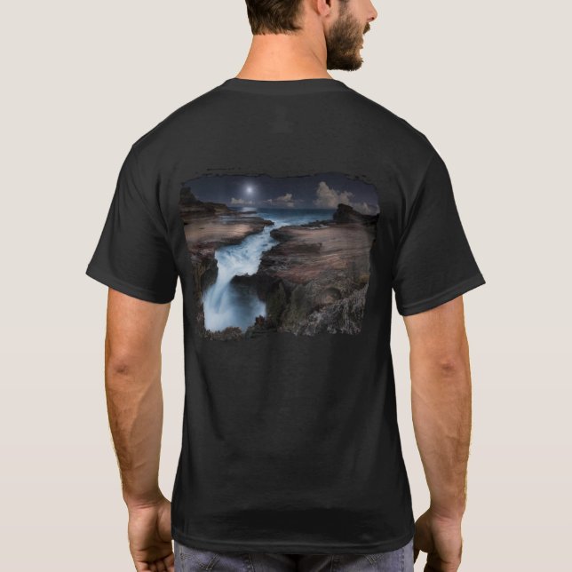 T-shirt Hausse de lune à la surveillance de Lanai (Dos)