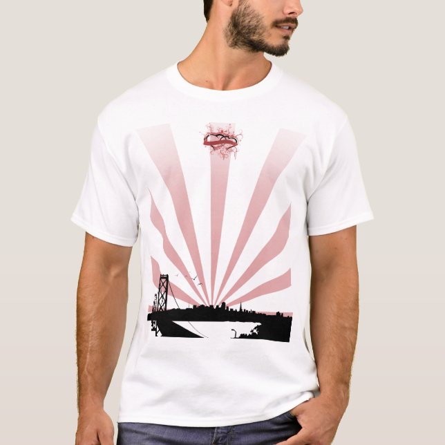 T-shirt Hausse de Sun de ville (Devant)