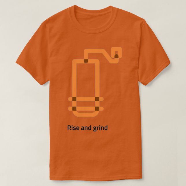 T-shirt Hausse et moulage du café 2 (Design devant)