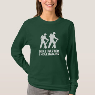 T-shirt Hausse plus rapidement j'entends des banjos