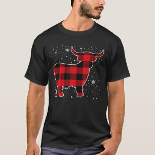 T-shirt Haut-land Vache Rouge Buffalo a planté le pyjama d