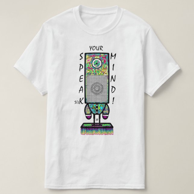 T-shirt Haut-parleur Cyclope Drôle Pun (Design devant)