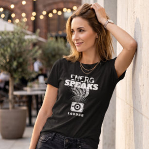 T-shirt Haut-parleur de musique graphique pour femmes 'L'é