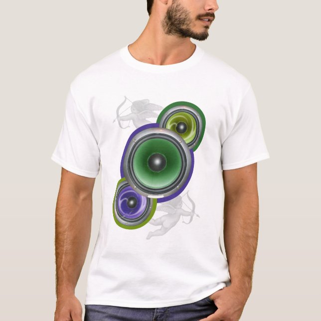 T-shirt Haut-parleurs divins (Devant)