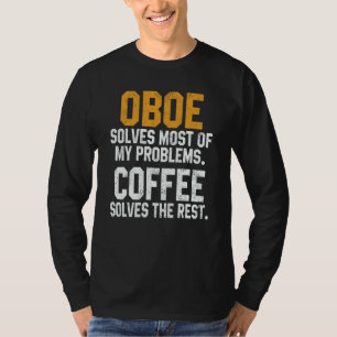 T-shirt Hautbois résout mes problèmes Café Musique de ha