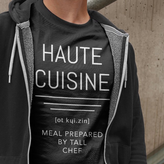 T-shirt Haute Cuisine - Repas cuisiné par le grand chef Fu (Créateur téléchargé)