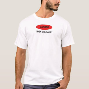 T-shirt Haute tension de danger