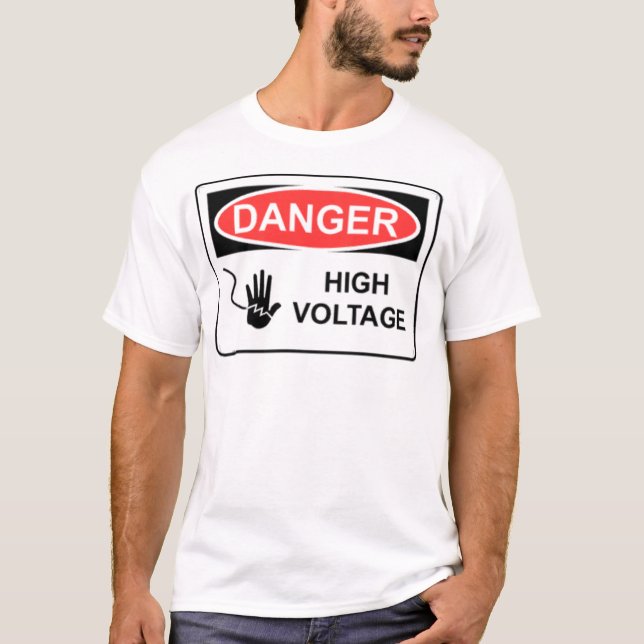 T-SHIRT HAUTE TENSION DE DANGER (Devant)