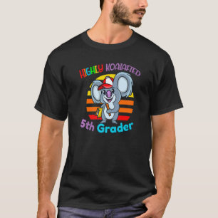 T-shirt Hautement Koalafied 5e grade Retour à l'école Koal