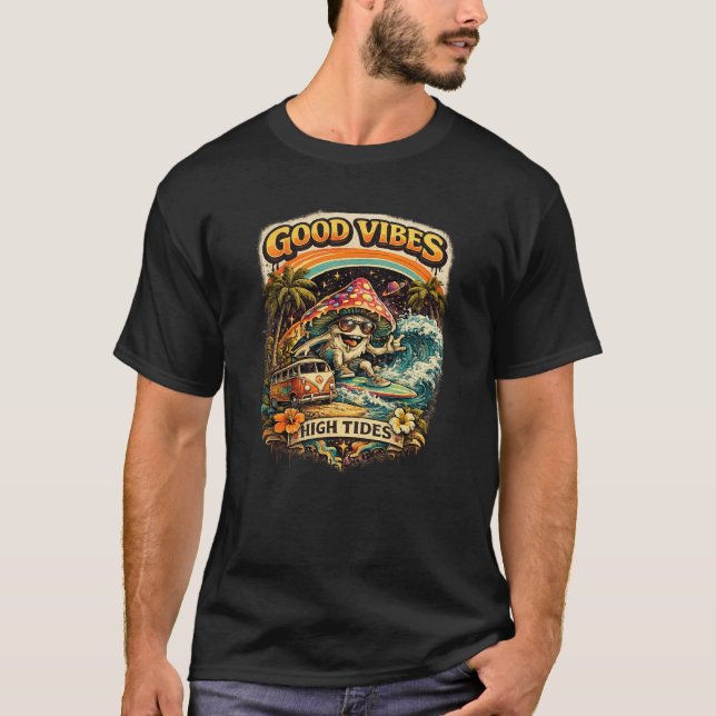 T-shirt Hautes Marées Bonnes Vibrations (Devant)