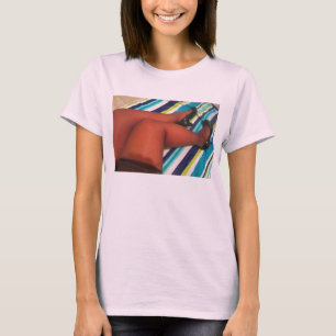 T-shirt Hauteur de la cuisse en nylon dans des pompes bril