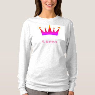 T-shirt Hauteur de l'image de la couronne de texte personn