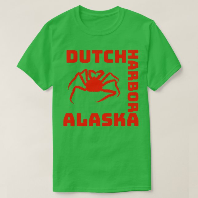 T-shirt Hauteur hollandaise Crabe de l'Alaska Manche longu (Design devant)