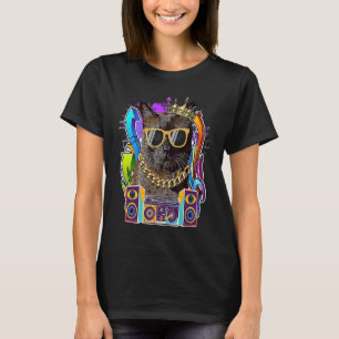T-shirt Havana Brown Hip hop de chats 90s Rap Musique