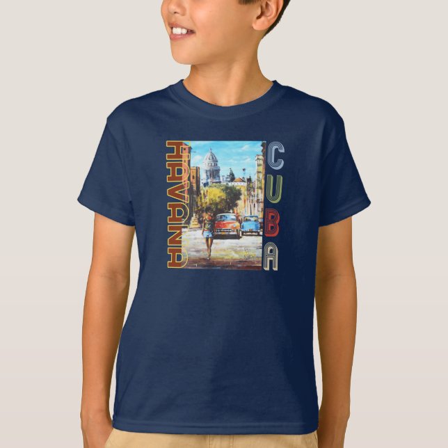 T-shirt Havana Cuba Art - Capitale nationale (Devant)