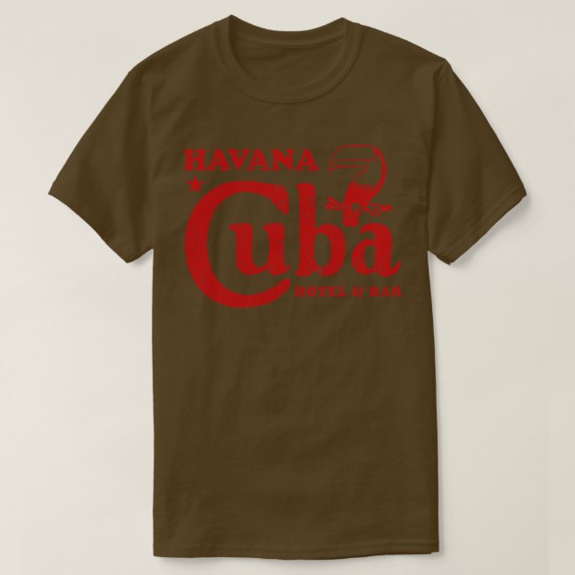 T-shirt Havana Cuba Hotel Bar (Design devant)