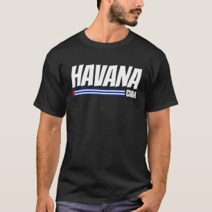T-shirt Havana Cuba Voyage Fière Cuba Cuba Drapeau Havana