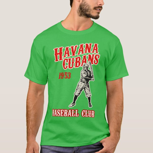 T-SHIRT HAVANA CUBANS BASEBALL VINTAGE (Devant)