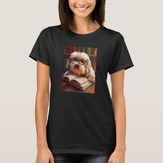 T-shirt Havanais Lecture amusant livre de chien Lover