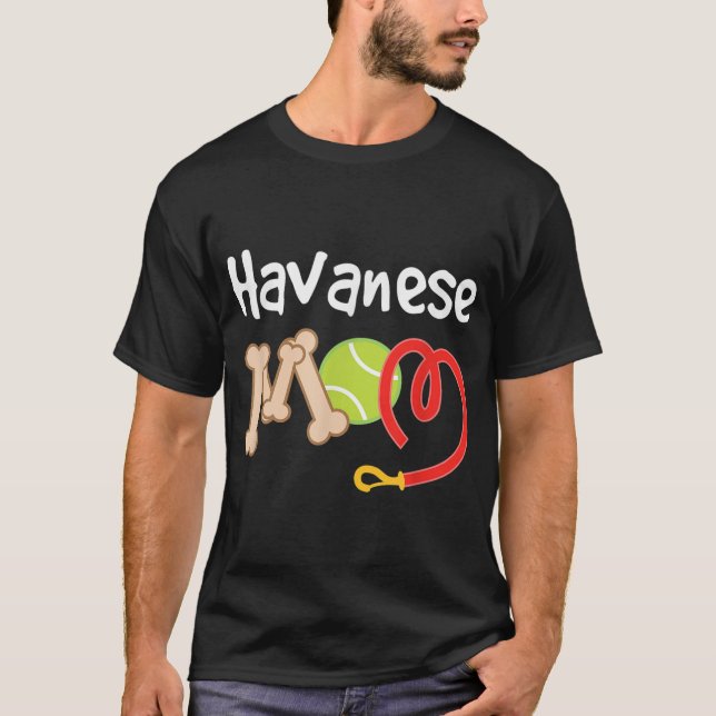 T-shirt Havanais maman mignonne chien cadeau (Devant)