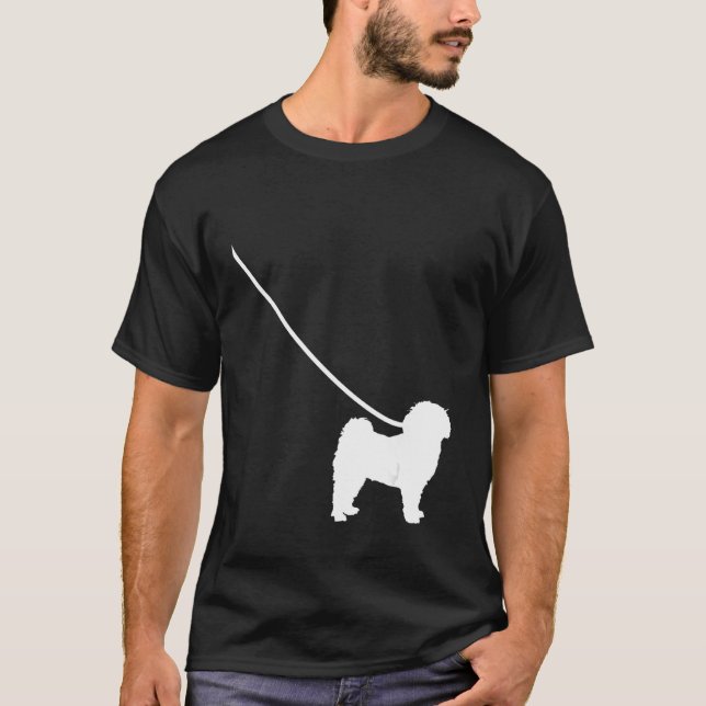 T-shirt Havanese on a Leash Dog  Mom Dad Pet Cute  Puppy (Devant)