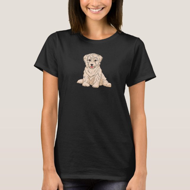 T-shirt Havanese playful and friendly dog (Devant)