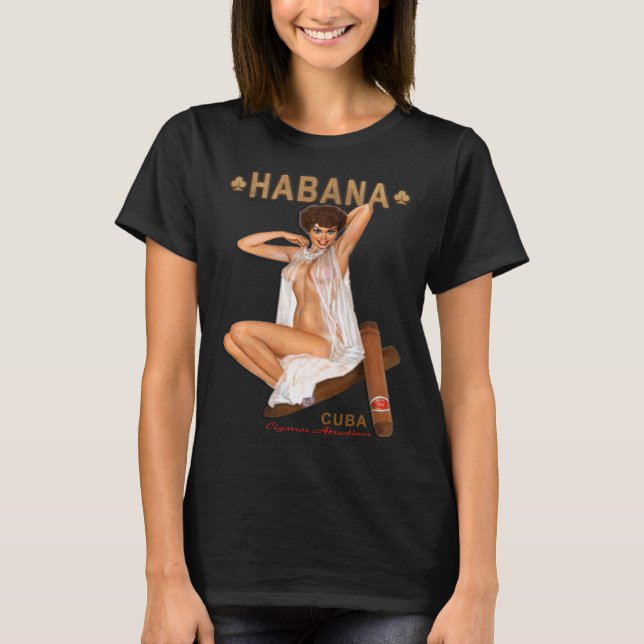 T-shirt Havanna Cigarros Attractivos Habana Cigar Lingerie (Devant)