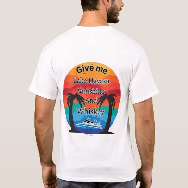 T-shirt Havasu, Sunshine et Whiskey (Dos)