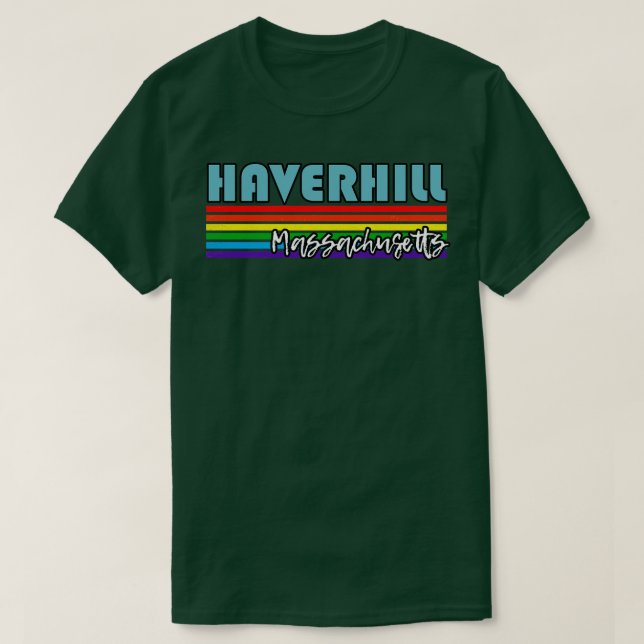 T-shirt Haverhill Massachusetts Pride Haverhill LGBT Cadea (Design devant)