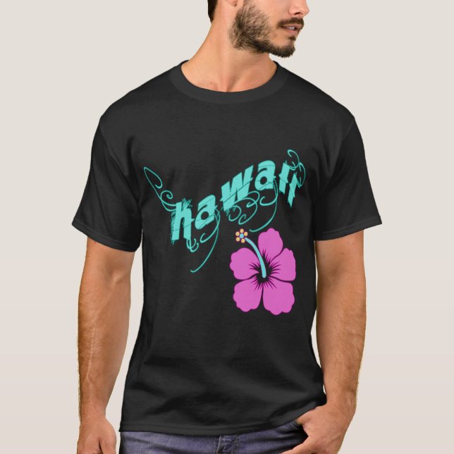 T-shirt Hawaï avec des produits de ketmie (Devant)