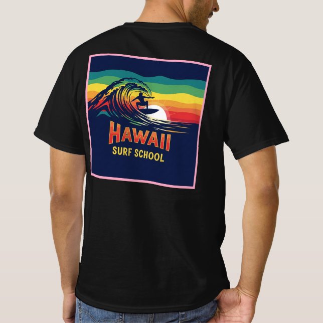 T-SHIRT HAWAÏ SURF SCHOOL (Dos)
