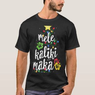 T-shirt hawaïen de Noël Mele Kalikimaka 