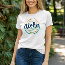 T-Shirt Hawaïen "Jésus Vous Aime" Lever du Soleil