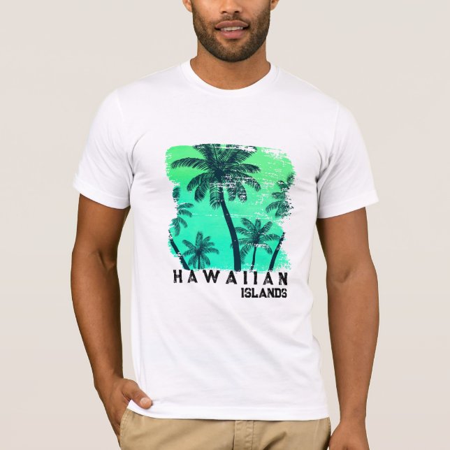 T-shirt hawaïen masculin (Devant)