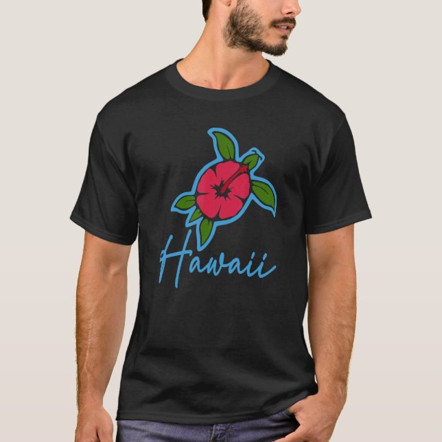 T-shirt Hawaii 2022 Île Hawaiian Sea Turtle Tropical Fl (Devant)