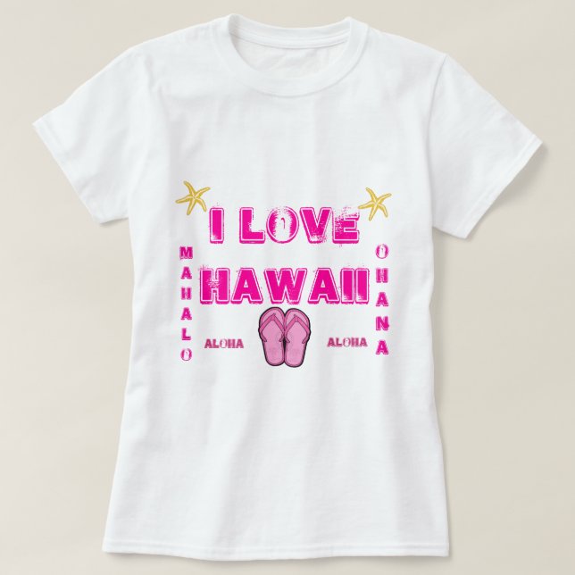 T-shirt Hawaii Aloha Collection Dames (Design devant)