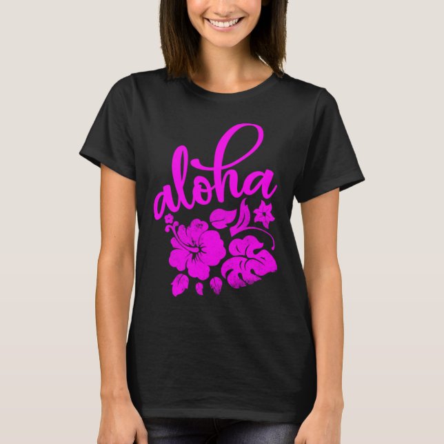 T-shirt Hawaii Aloha Hibiscus Hawaiian Party 3 (Devant)