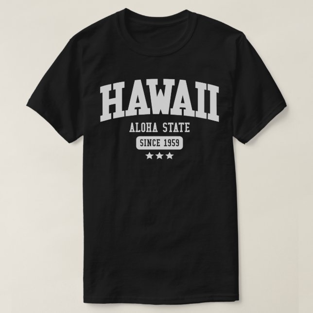 T-shirt Hawaii Aloha State White (Design devant)