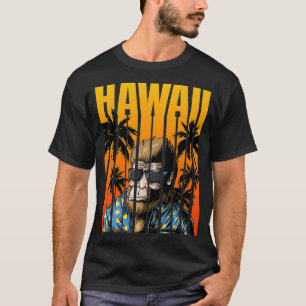 T-shirt Hawaii Bigfoot lunettes de soleil Tropical Funny H