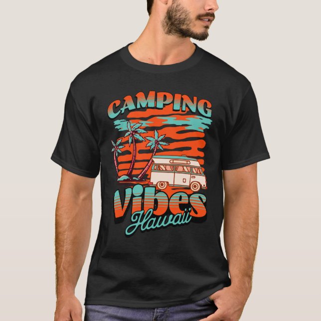 T-shirt Hawaii Camping Vibes (Devant)