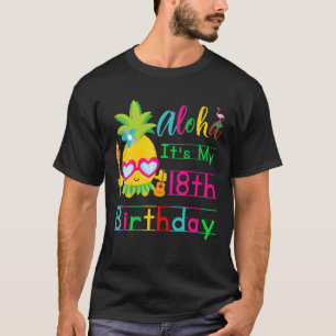 T-shirt Hawaii C'est 18ème anniversaire Hawaiian Girls Tro